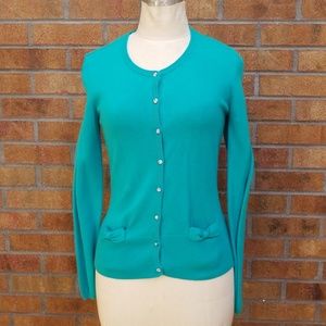 Anne Klein longsleeve teal cardigan sz. Small